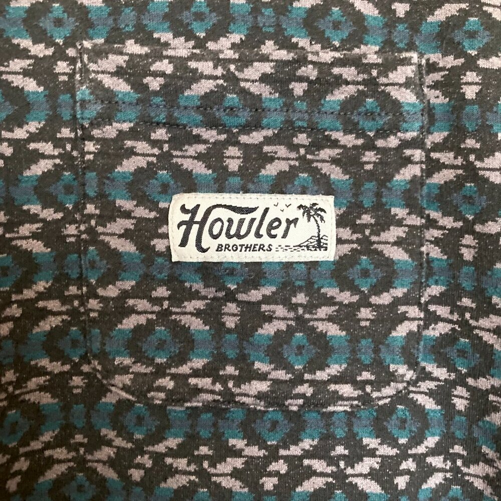 HOWLER BROTHERS Jacquard Tee M Crewneck Antique Black - Picture 6 of 8